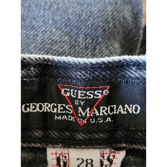 Guess jeans Women's Sz 25" Charcoal Straight Georges Marciano Design Hi-Rise VTG - Picture 6 of 8